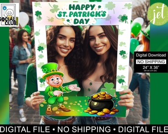St. Patricks Day, Selfie Rahmen, Küss mich, ich bin irisch
