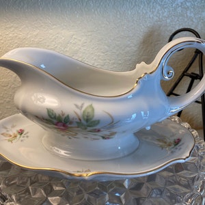 Beautiful Vintage Large Gravy with Under Plate Thomas Germany Replacement