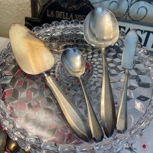 Group of Silver Plate Serving Pieces from Estate