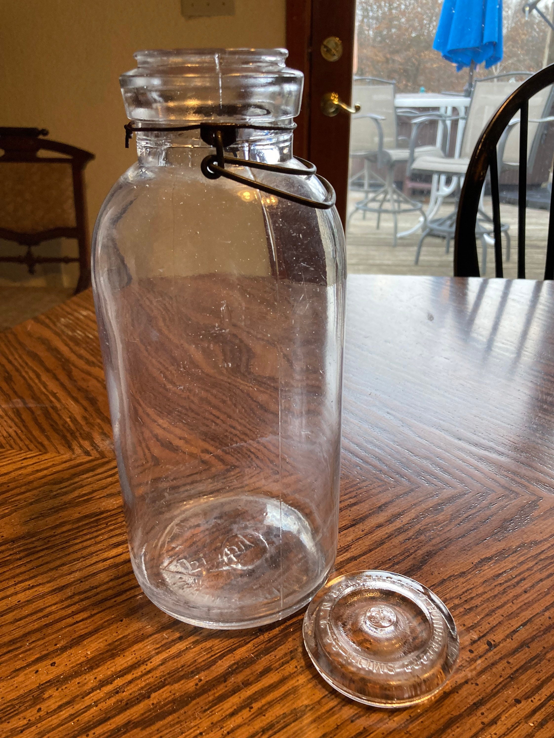 Tall Clear Glass Mason Jar the Liquid Carbonic Company 