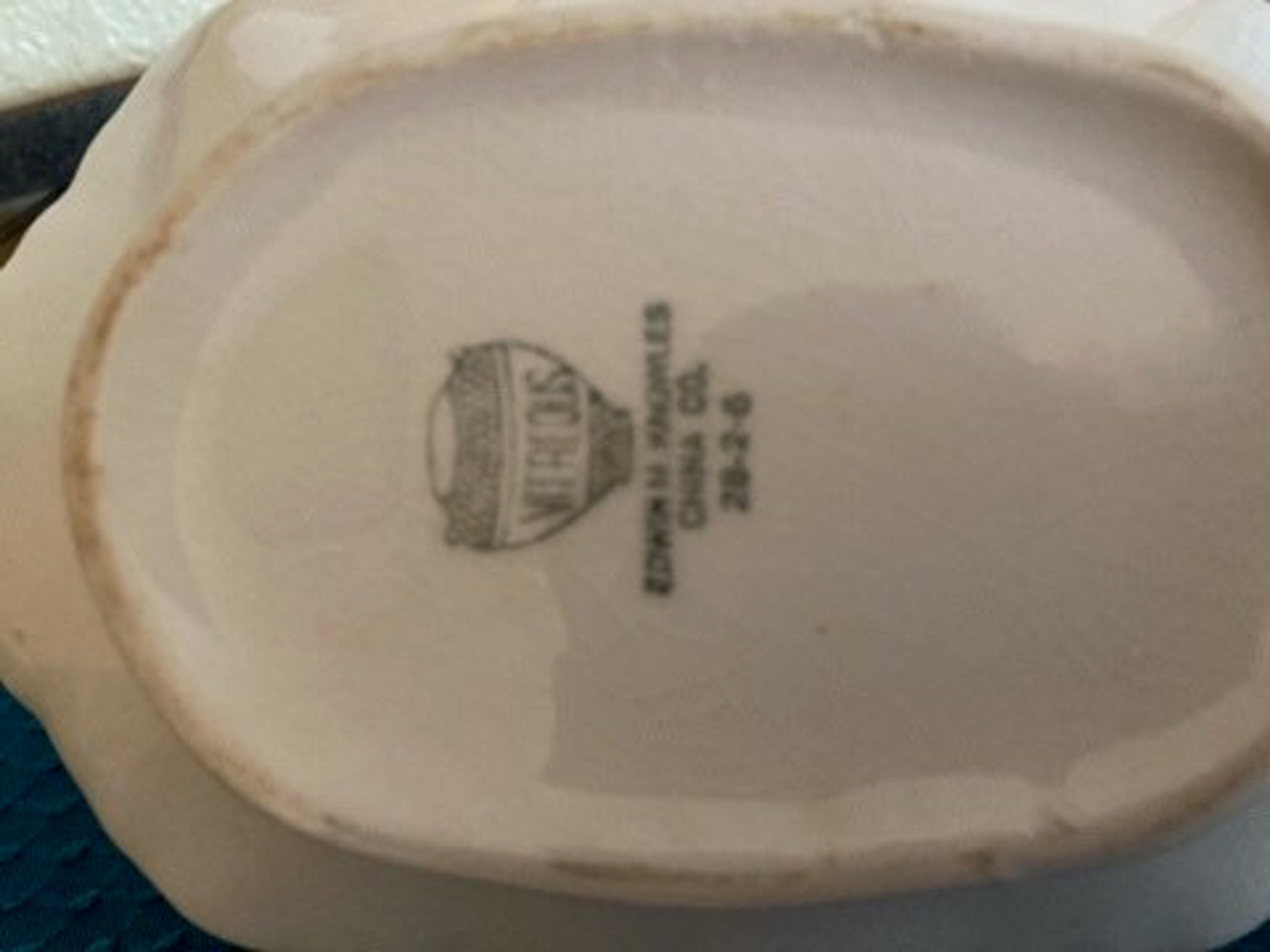 Beautiful Antique White Vitreous China Knowles Gravy Boat Etsy España