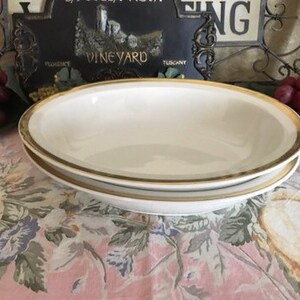 Pair Oval Serving Bowls Vintage Limoges France Comte d’Artois