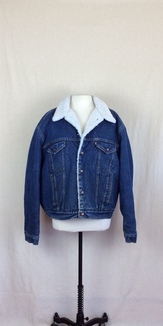 Vintage Levi's Shearling Jacket // 1970s 80s sherp