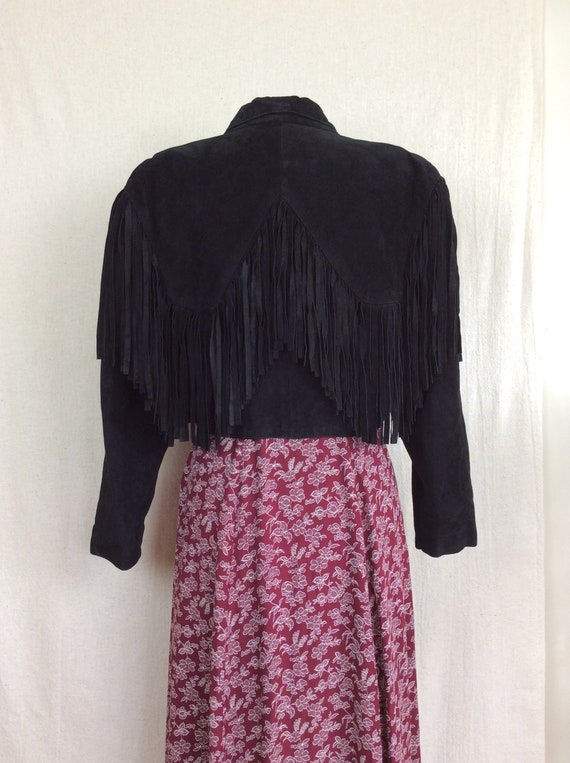 Vintage Fringe Suede Jacket // 1980's Ann Taylor … - image 5