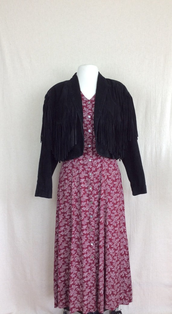 Vintage Fringe Suede Jacket // 1980's Ann Taylor … - image 7