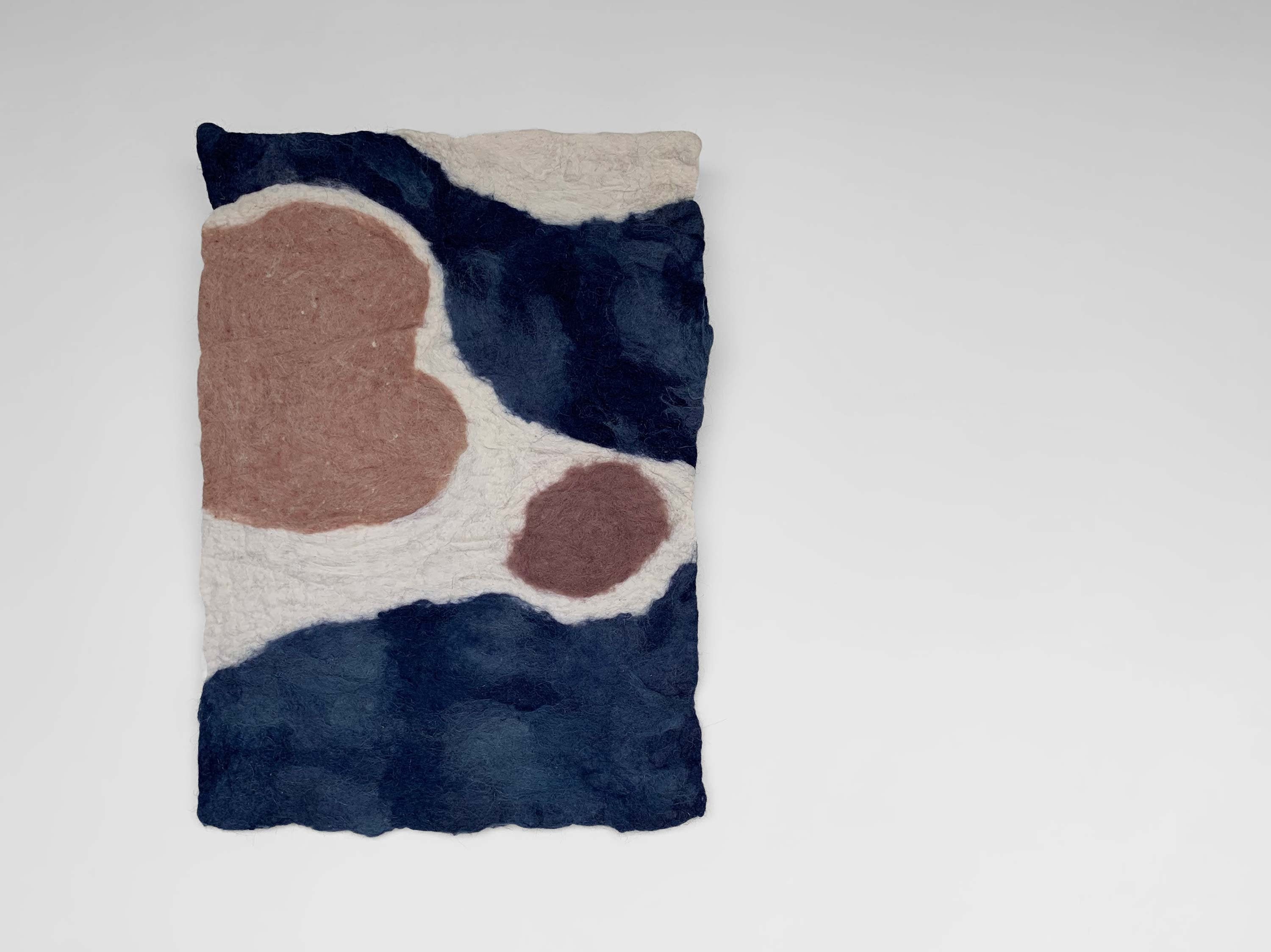 Beautiful unique handmade tapestry of felt. Abstract. Etsy