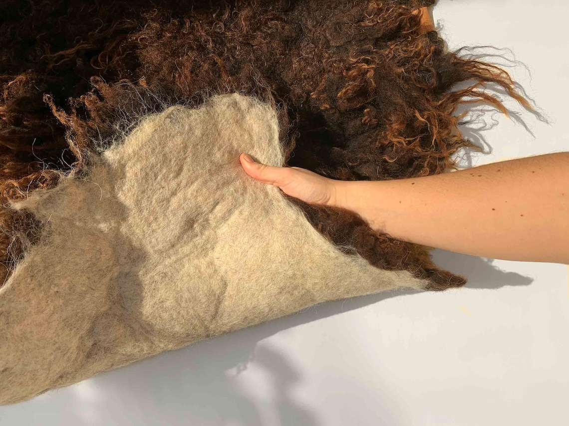 Piel de oveja fresca unida de 2 abrigos animalfriendly y Etsy