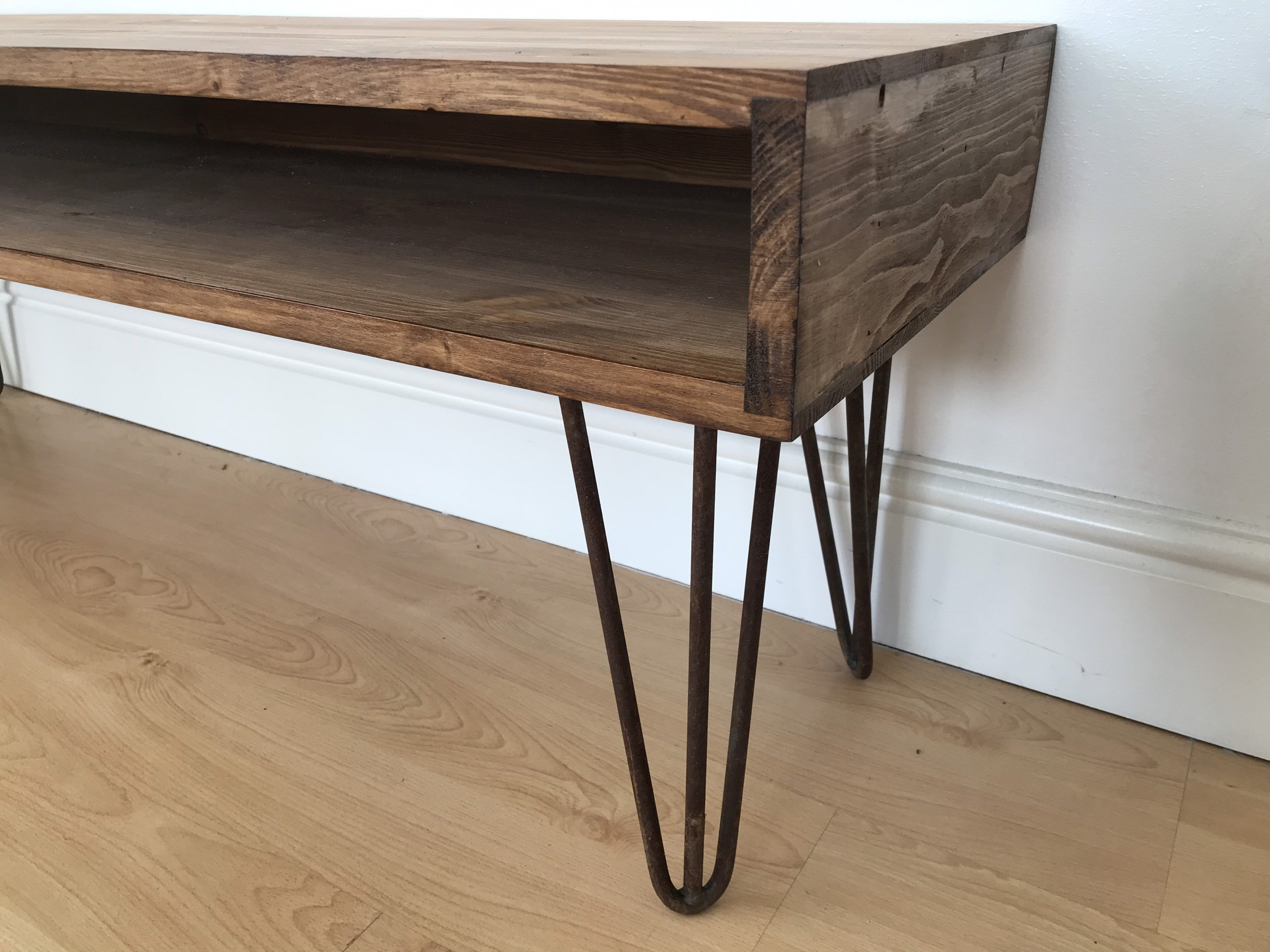 Handmade Tv Stand Media Centre Hairpin Leg 120cm X 35cm Etsy Australia