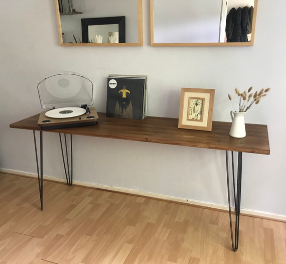 Mesa/escritorio de madera hecho a mano a medida. 120 x 60