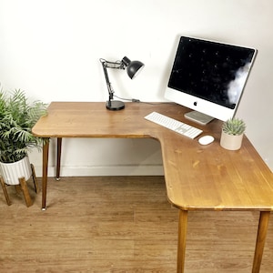 Solid oak corner desk deals