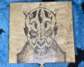 Darth Maul Wood Burned Box