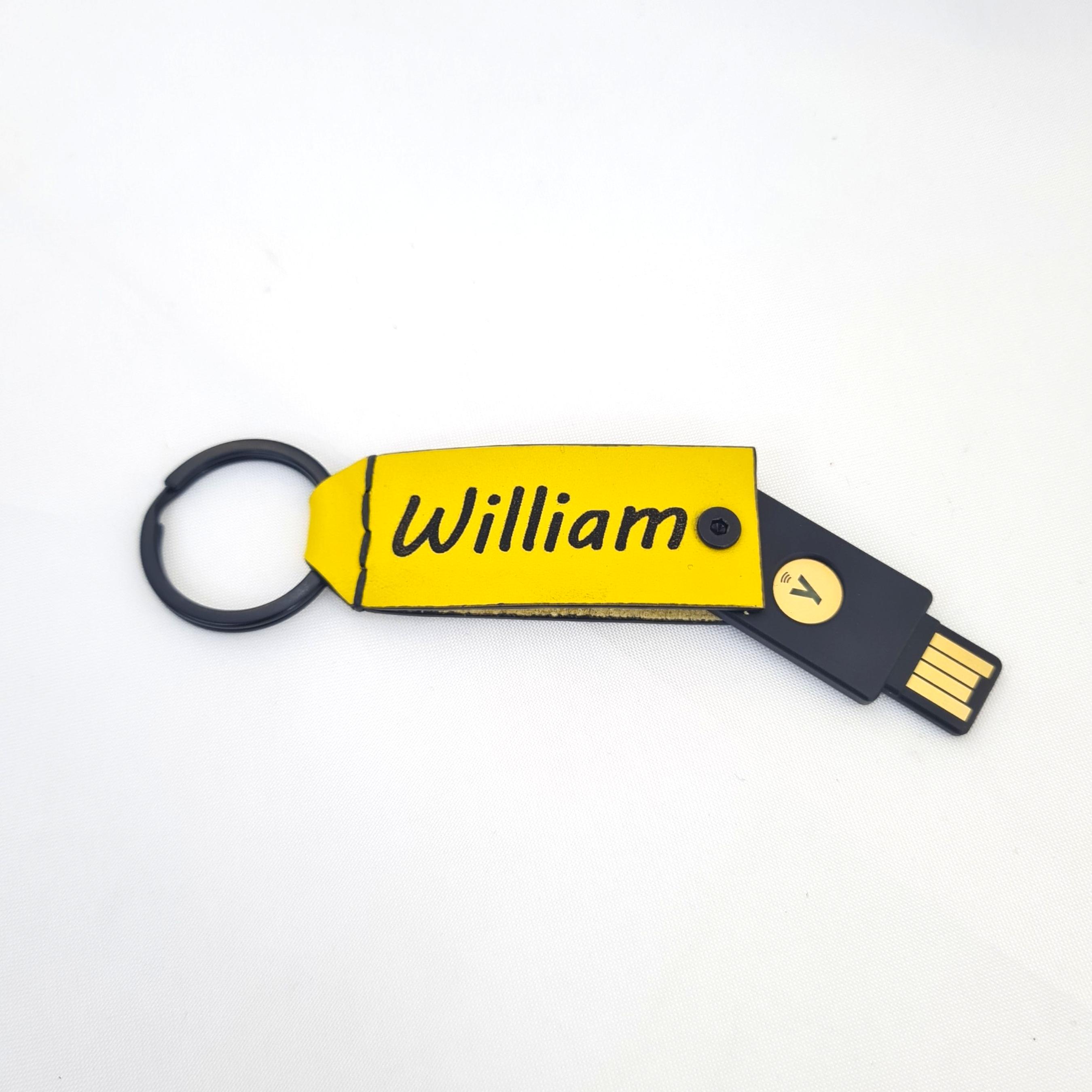 Custom Yubikey Leather Case Peronalized Cover Yubico 5C NFC Custom ...