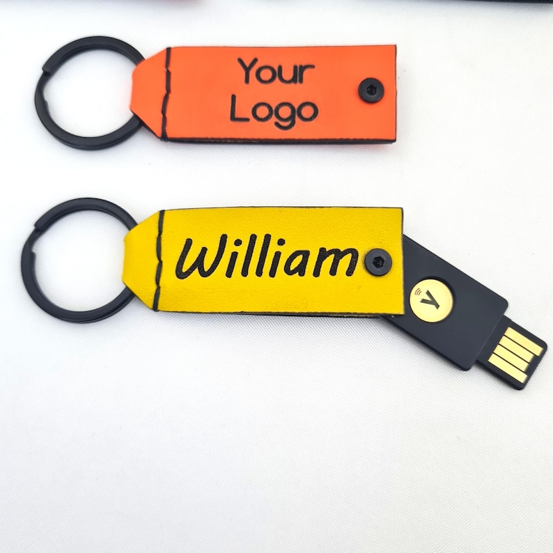 Custom Yubikey Leather Case Peronalized Cover Yubico 5C NFC Custom ...