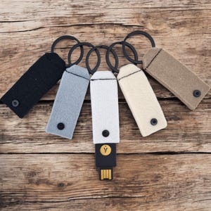 Yubikey Holder Protect Security Key Yubikey 5C NFC Cover Yubico 5 NFC Protector Flip Case Yubikey USB ou USBc Porte-clés Yubico Cover