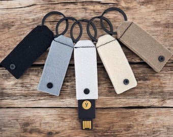 Yubikey Holder Protect Security Key Yubikey 5C NFC Cover Yubico 5 NFC Protector Flip Case Yubikey USB or USBc Keychain Holder Yubico Cover