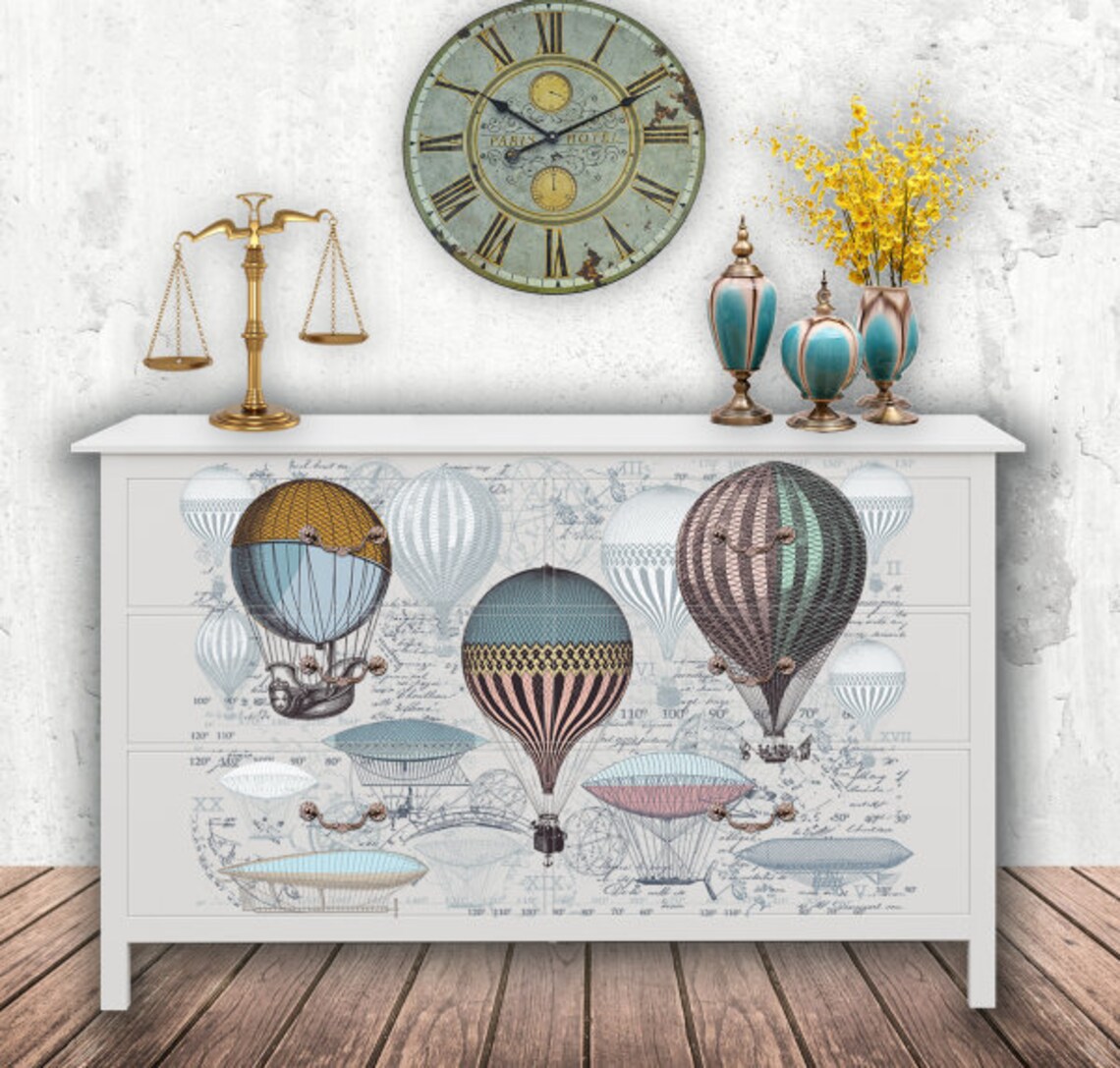 Large Furniture Transfer Rub on Image made by Hokus Pokus Etsy