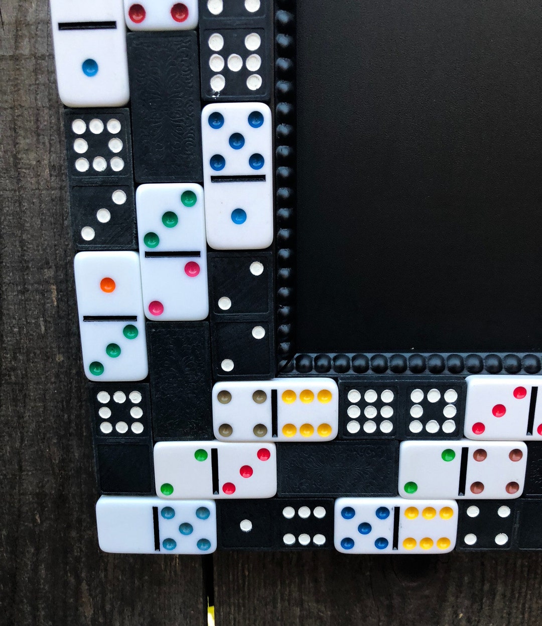 Domino Art Frame Magnetic Chalkboard...game Room - Etsy