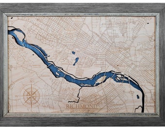 Bathymetric Map of Richmond, VA