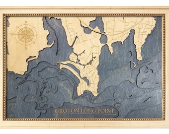 Bathymetric Map of Groton Long Point, CT