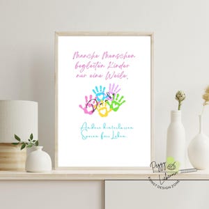 Danke - Poster Kita-Abschied -PDF zum Ausdrucken - Last-Minute-Geschenk für Erzieherin oder Tagesmutter –  Kindergarten - Geschenk