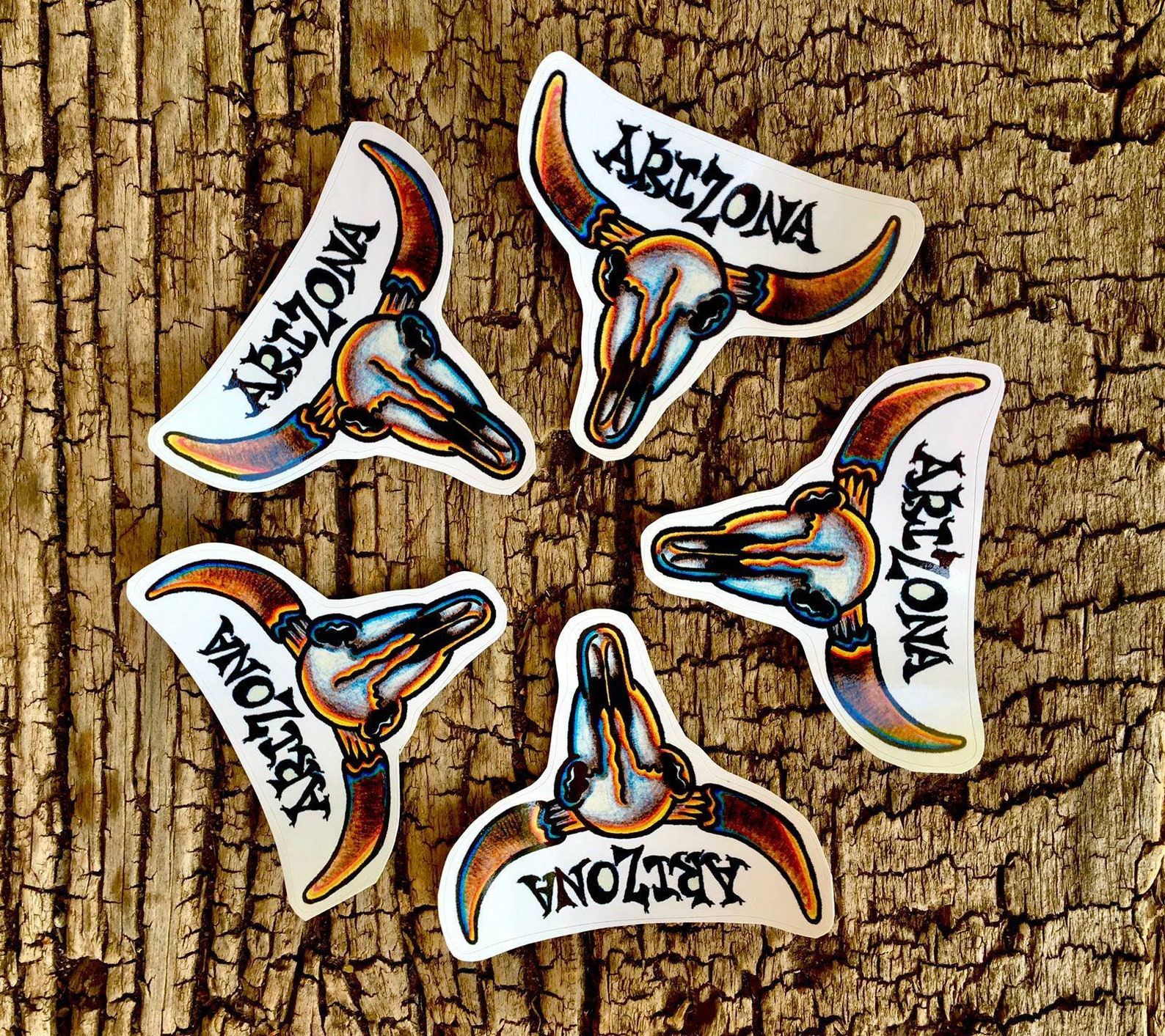 Bullhead Sticker Bull Bumper Sticker Arizona sticker | Etsy