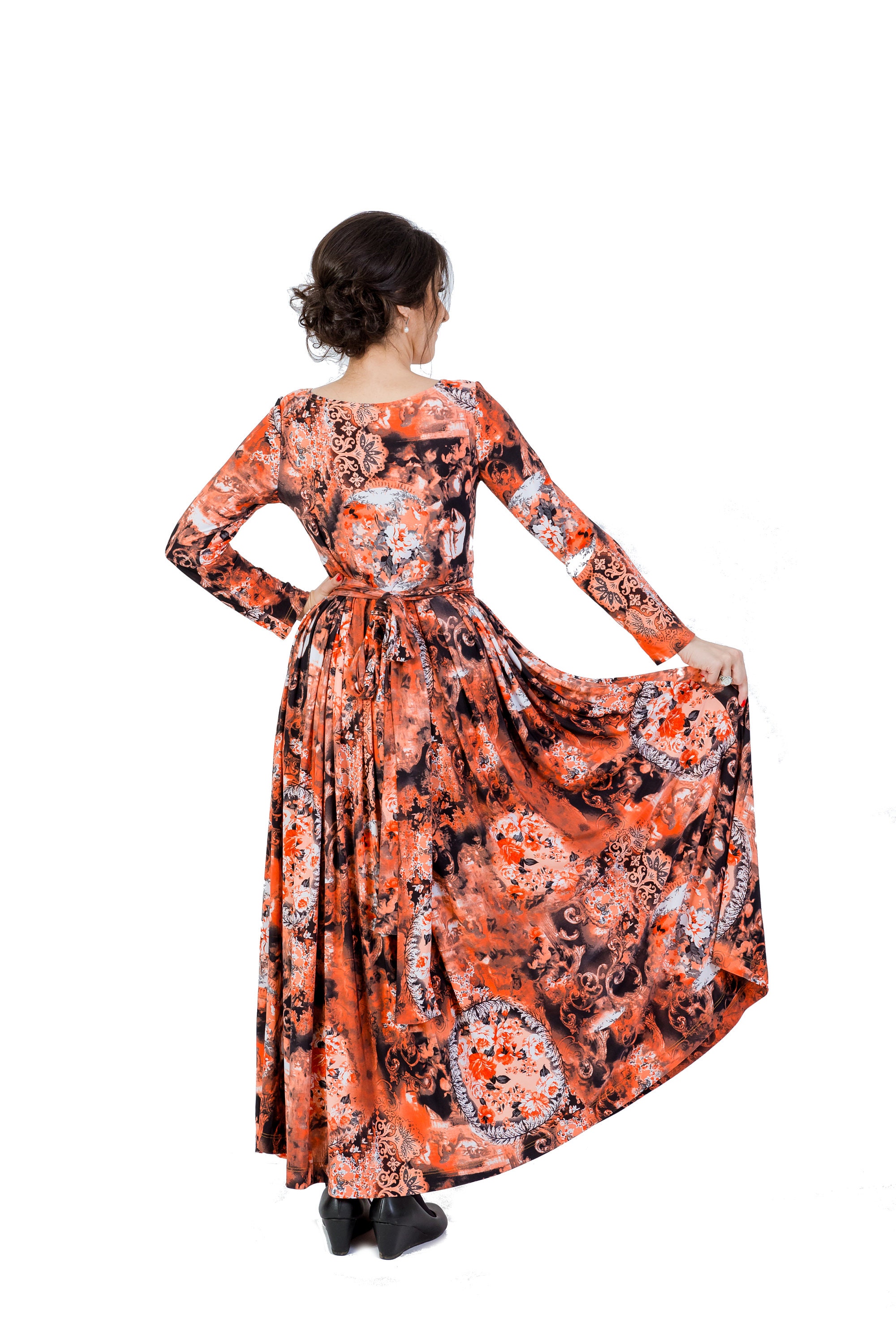 Mother of Bride Dress Long Dress Maxi Dress Floral Print Etsy