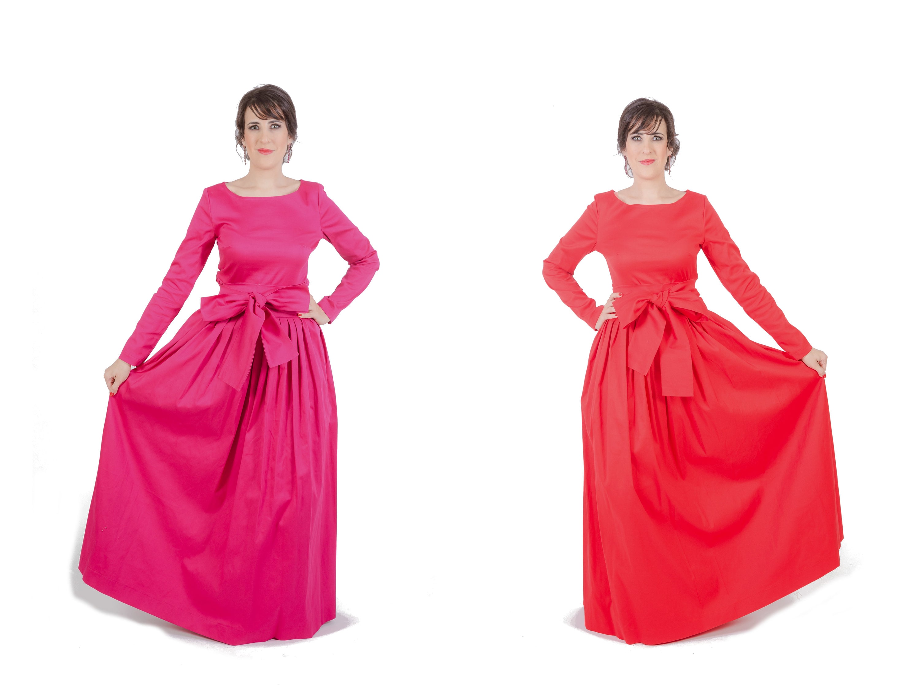 Платье Миди Фуксия фото 16