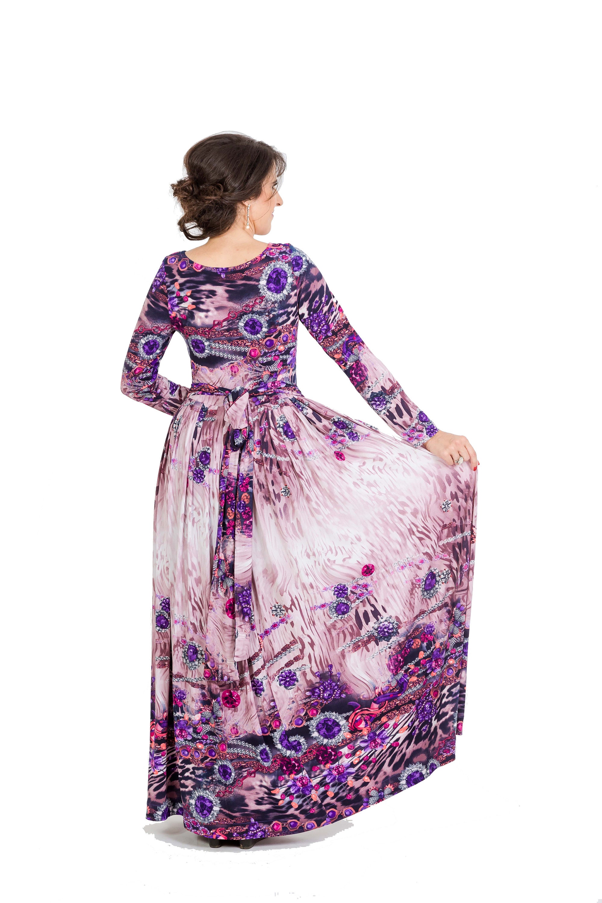 Only Multicolor Polyester Long Dress