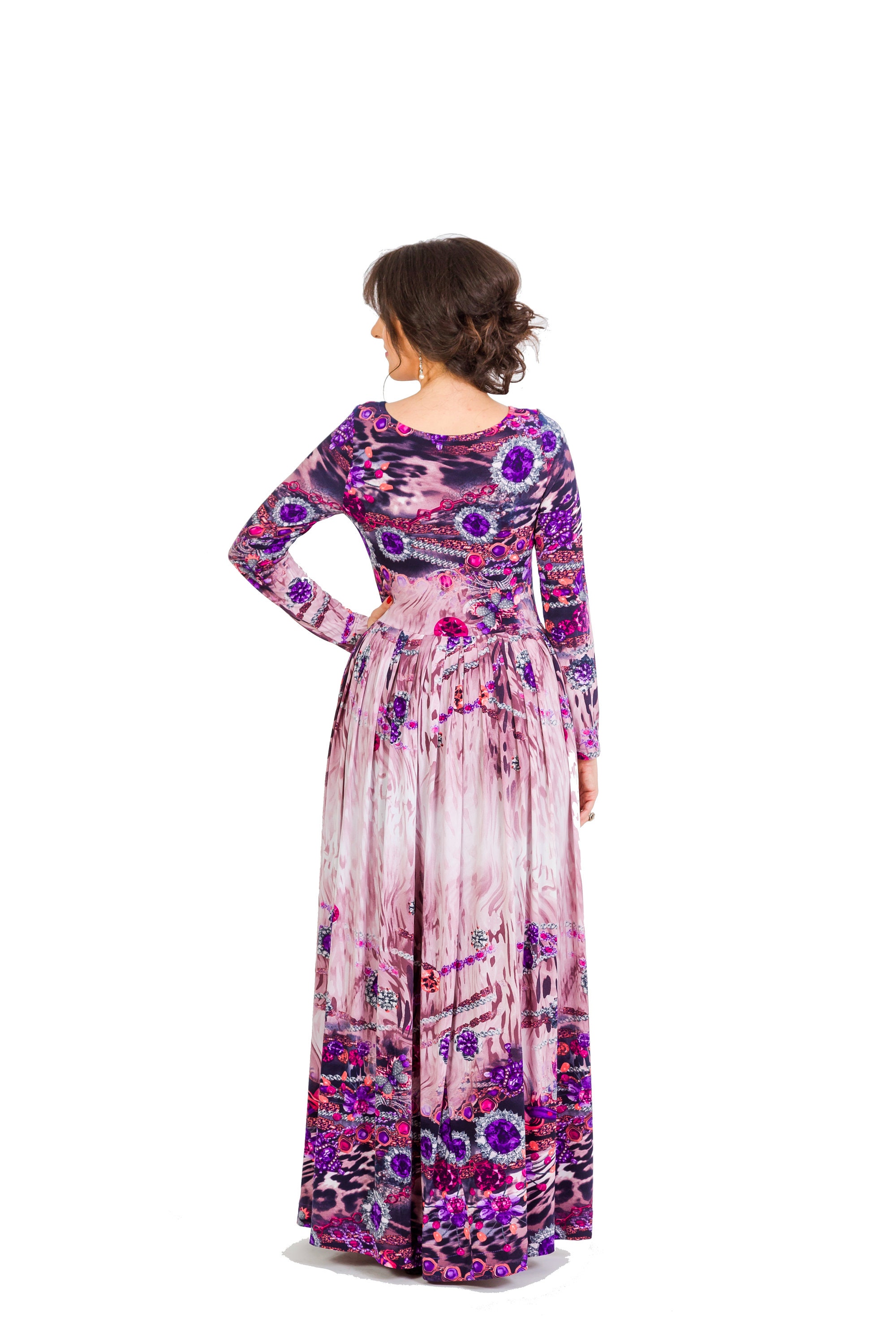 Only Multicolor Polyester Long Dress main image 1