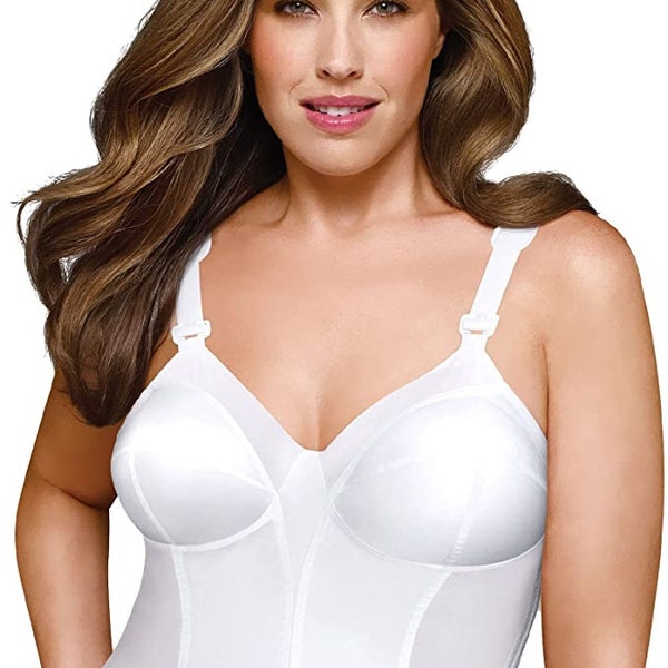 Exquisite form fully® back close wirefree longline bra (white) sku: 5107532