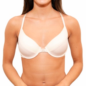 Fruit of the Loom Women's Comfort Front Close Sport Bra with Mesh Straps,  Opaque