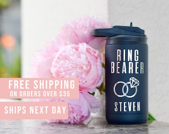 Ring Bearer Gift, Flower Girl Gift, Personalized Kids, Kids Water Bottle, Wedding Party Gift, Flower Girl Tumbler, Personalized Gift