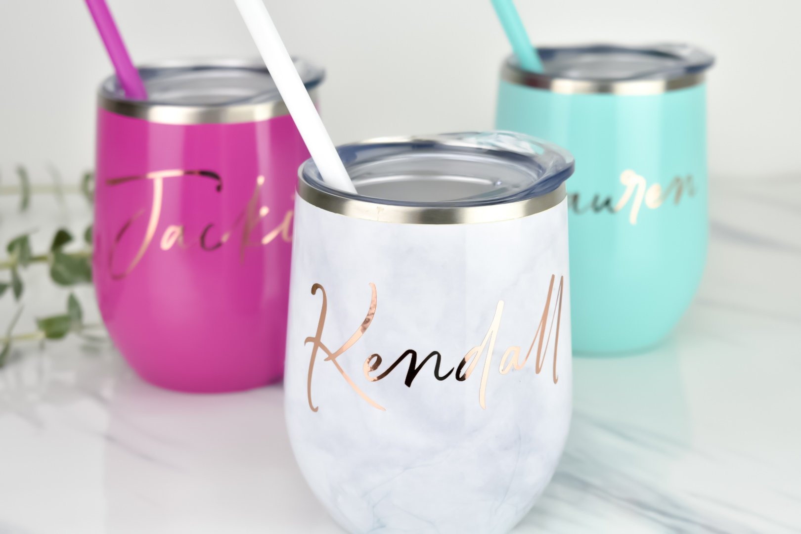 Wine tumbler Personalized Wine Tumblers Bridal Party Cups Etsy