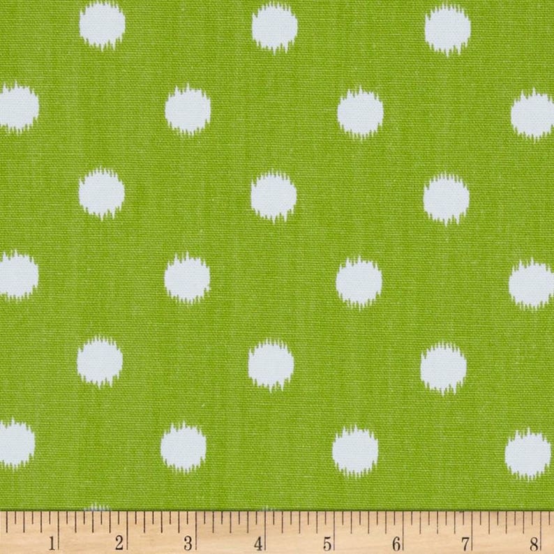Ikat Dot Fabric Chartreuse Green Premier Prints Fabric No.672 | Etsy