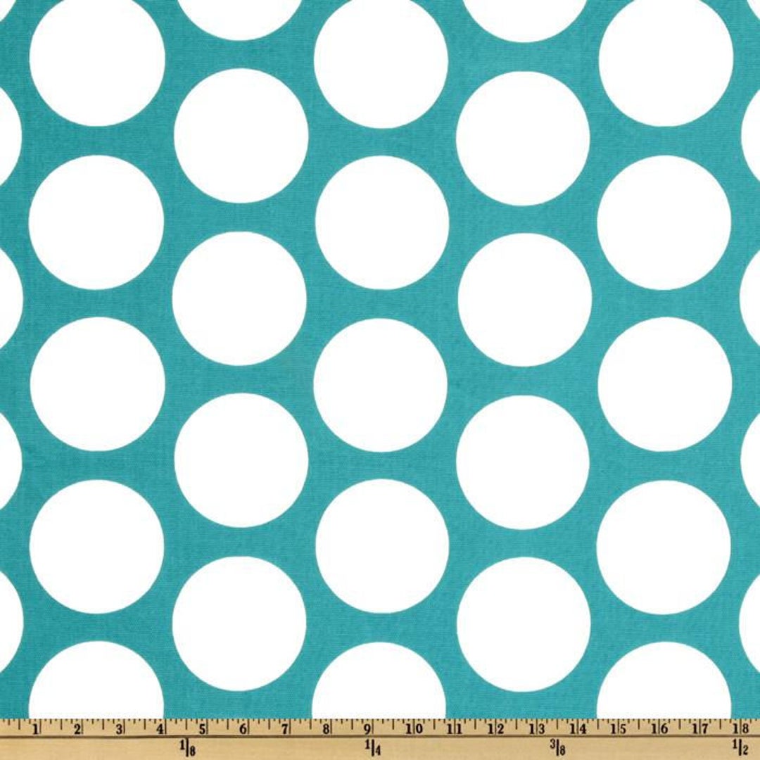 Turquoise Fabric, Teal, Dandi Dot, Polka Dot Fabric, Premier Prints ...