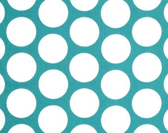 Turquoise Fabric, Teal, Dandi Dot, Polka Dot Fabric, Premier Prints, Home Decor Fabric, Upholstery, fabric by the yard, no.191