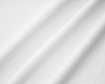 Fluffy Fabric Minky Fabric Snow White Cuddle 3mm