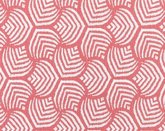 Coral Coastal Fabric, Shell, Premier Prints Fabric, Teal, Fusion, Sea Jewel, Cotton Fabric, Upholstery Fabric, Chair, by the yard, no.857