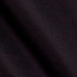 Solid Black Fabric, Kona Cotton, Quilters Fabric, 100% Cotton, Lightweight Fabric, by the yard, Mask Fabric, 60x60 thread count 120,