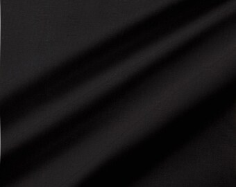 Solid Black Fabric, Black Kona Cotton, Quilters Fabric, 100% Cotton, Ready to ship, by the yard, Mask Fabric, 120 thread count