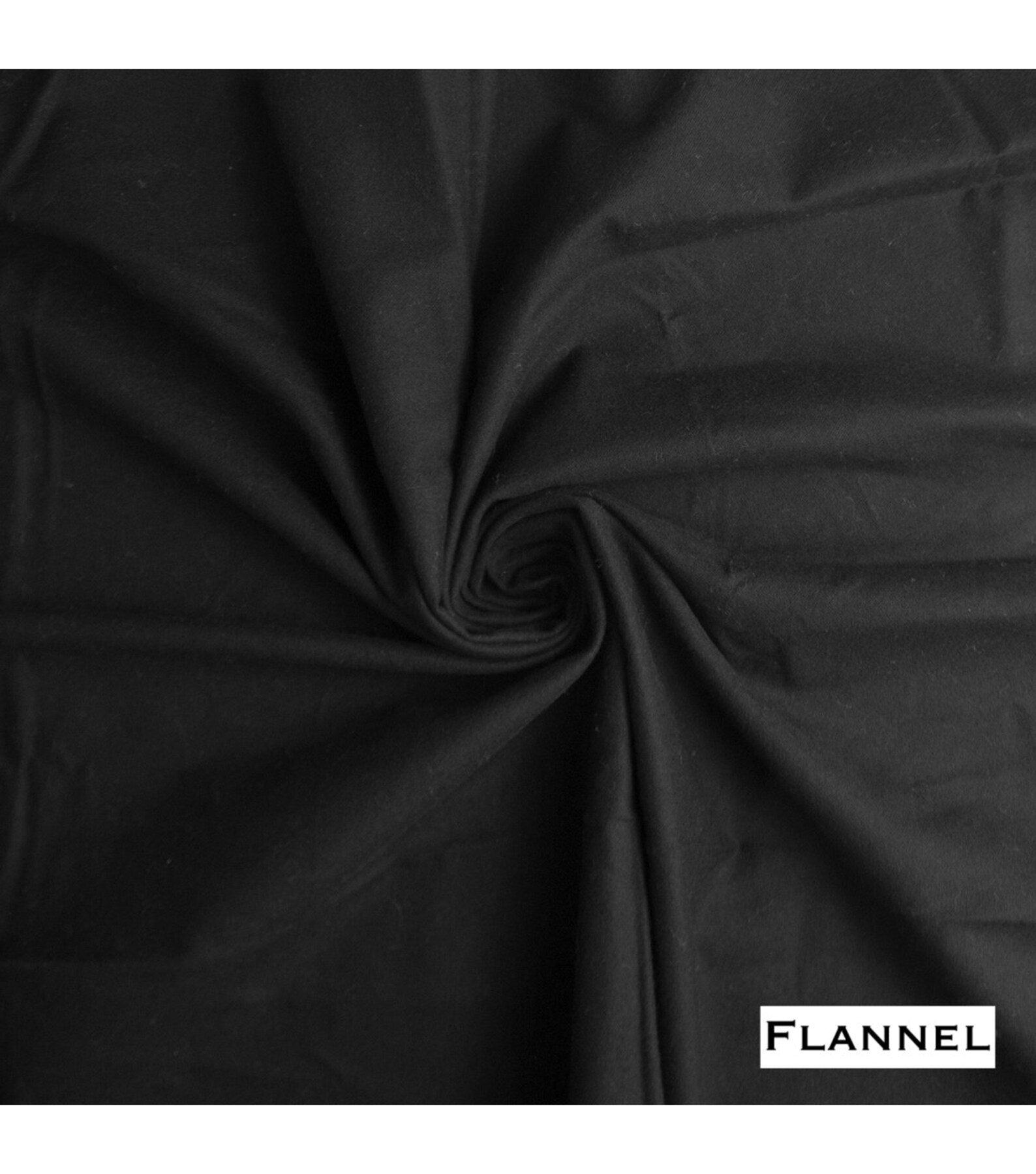 Flannel Fabric Black Cotton Fabric Black Cotton Flannel Etsy