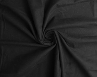  Black Flannel Fabric By The Yard