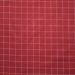 Plaid Red Super Snuggle Flannel Fabric by the yard, 42" wide, Oeko-Tex Standard 100, 896