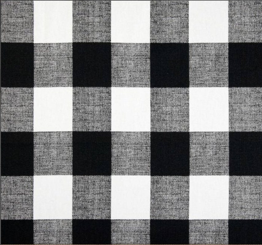 Buffalo Check Black and White Fabric Anderson Premier Prints Etsy