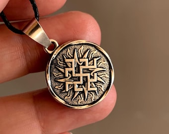 Odolen-Grass Pendant, Slavic Protection Amulet, Pagan Talisman