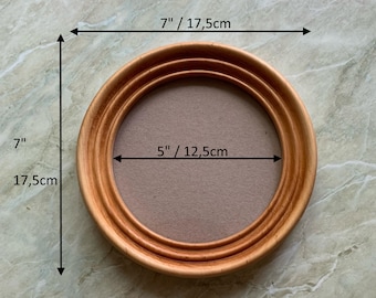 Round Circular Photo Frame Wooden Wall Mounted Picture Frames Home Decor Embroidery Frame Solid Wood