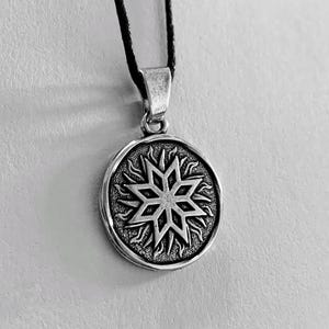 Alatyr pendant necklace, Small Metal Talisman, Slavic Symbol, Ancient Amulet for Protection & Spirituality, Slavic amulet jewelry.