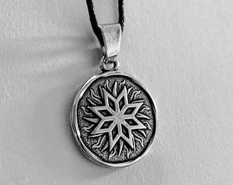 Alatyr pendant necklace, Small Metal Talisman, Slavic Symbol, Ancient Amulet for Protection & Spirituality, Slavic amulet jewelry.