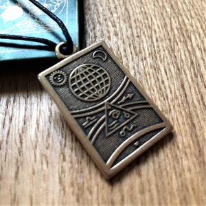 Perfect Travel Talisman. Bronze Talisman for Safe Travel Pendant Necklace. Safe Journey Charm.