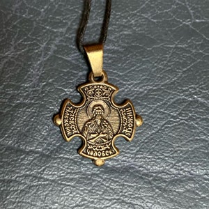 Heiliger Alexis, Heiliger Alexios Mann Gottes, Alexius von Rom Kreuz Anhänger Jesus Christus Kruzifix, christlicher Charme, Religios Geschenk.